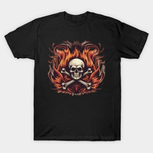 BlazeRock Threads: Ignite Your Style with Fiery Rock and Roll Designs T-Shirt